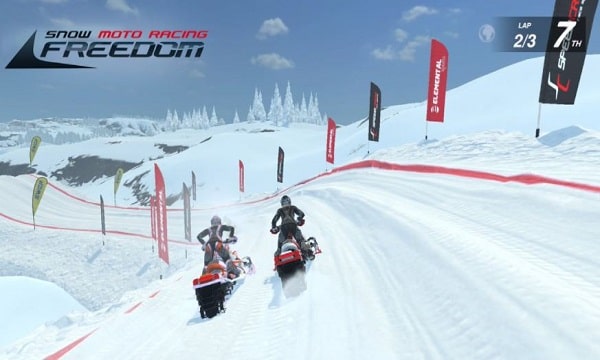 snow moto racing freedom game