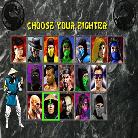 ultimate mortal kombat 3 character select